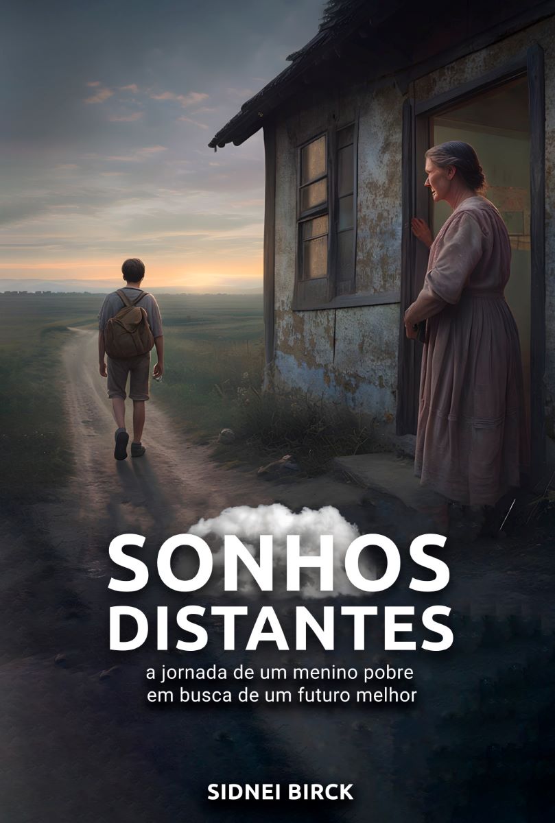 Capa do livro Sonhos Distantes: A jornada de um menino pobre em busca de um futuro melhor