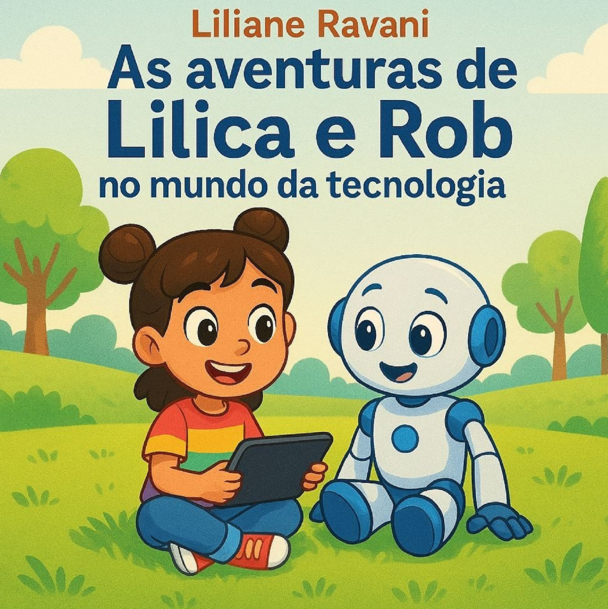 Capa do livro As aventuras de Lilica e Rob no mundo da tecnologia