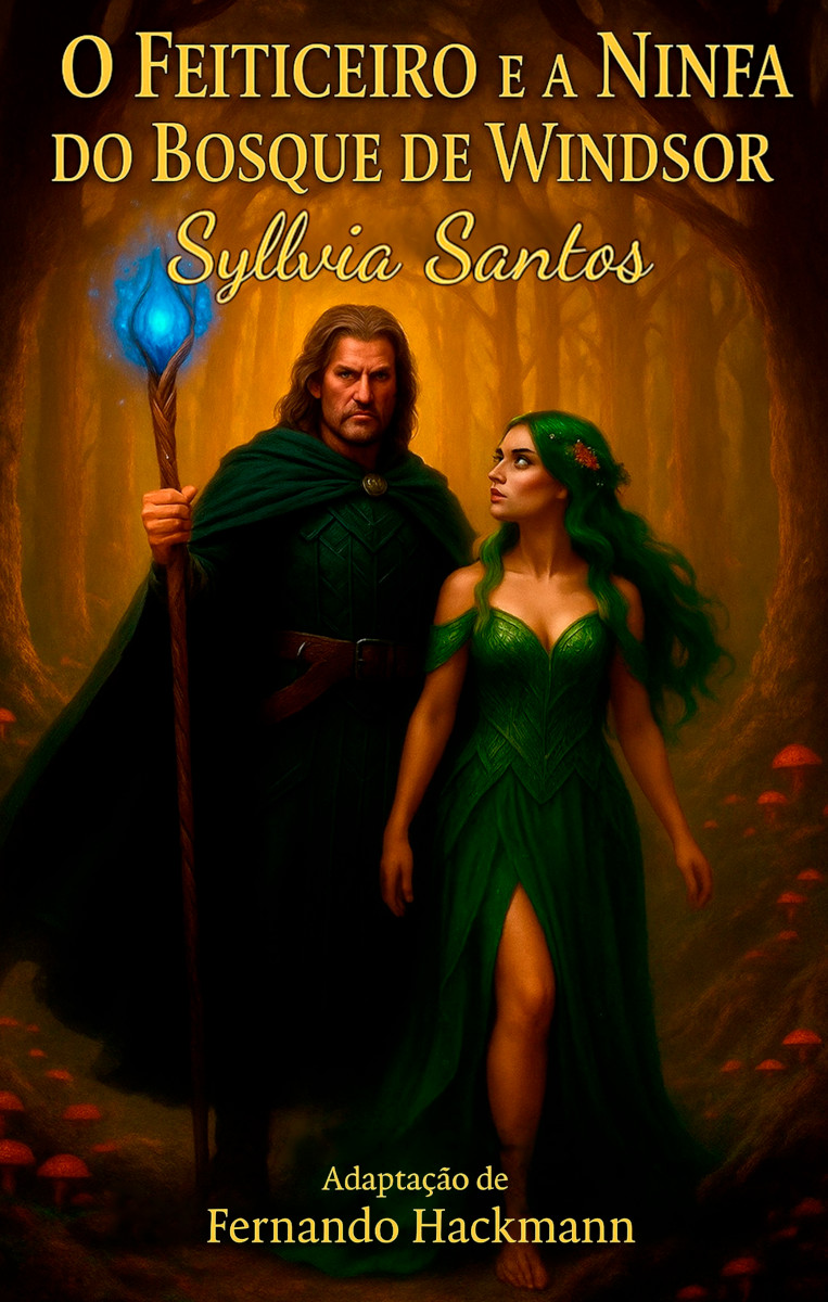 Capa do livro O Feiticeiro e a Ninfa do bosque de Windsor