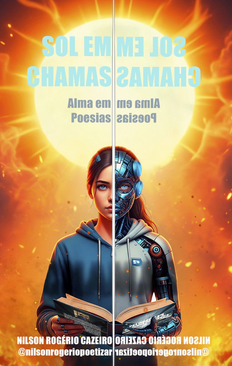 Capa do livro Sol em Chamas : Alma em poesia