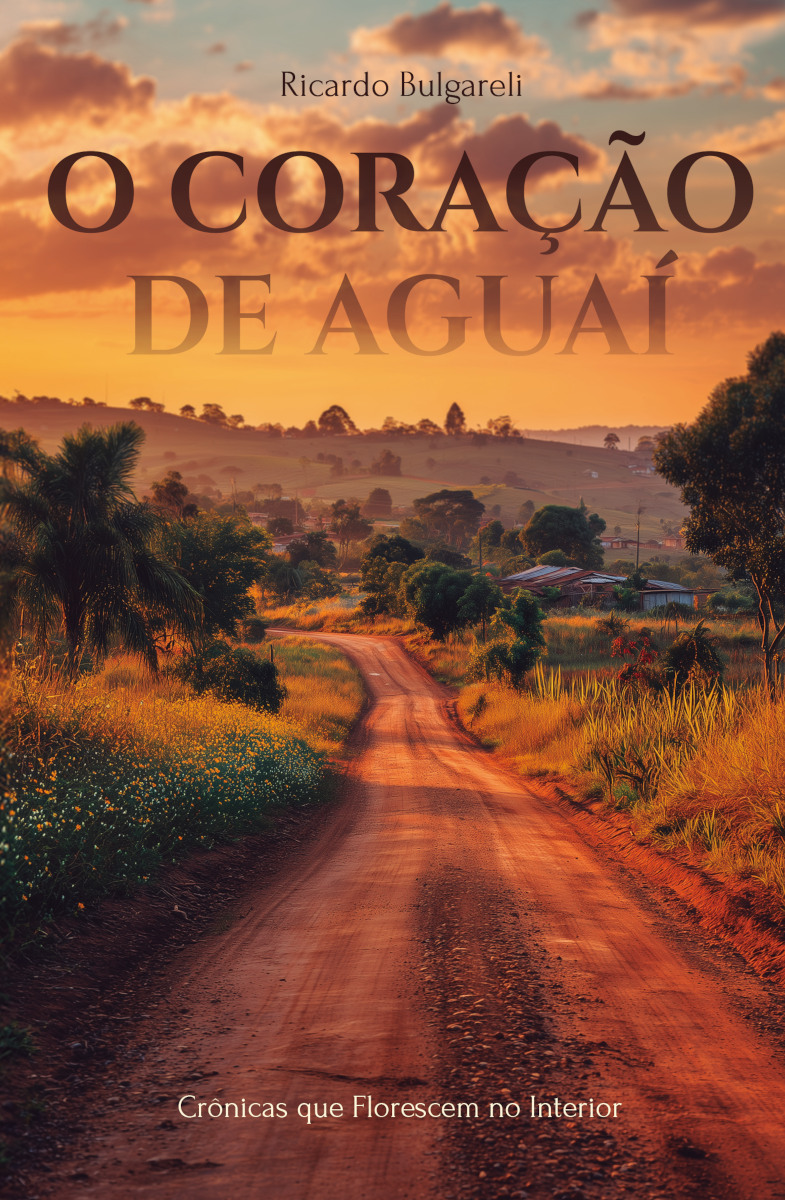 Capa do livro O Coração de Aguaí: Crônicas que Florescem no Interior