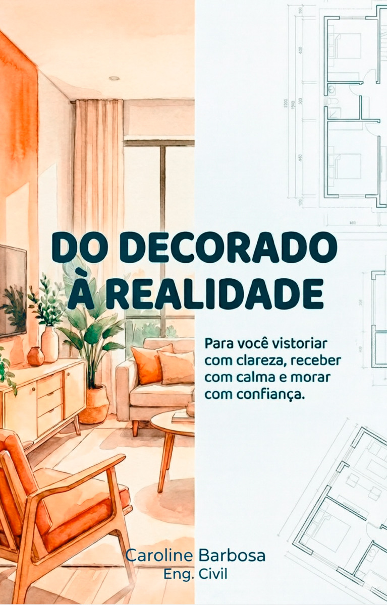 Capa do livro Do Decorado à Realidade Para você vistoriar com clareza, receber com calma e morar com confiança