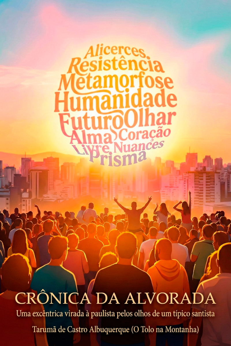 Capa do livro Crônica da Alvorada: Uma excêntrica virada à paulista pelos olhos de um típico santista