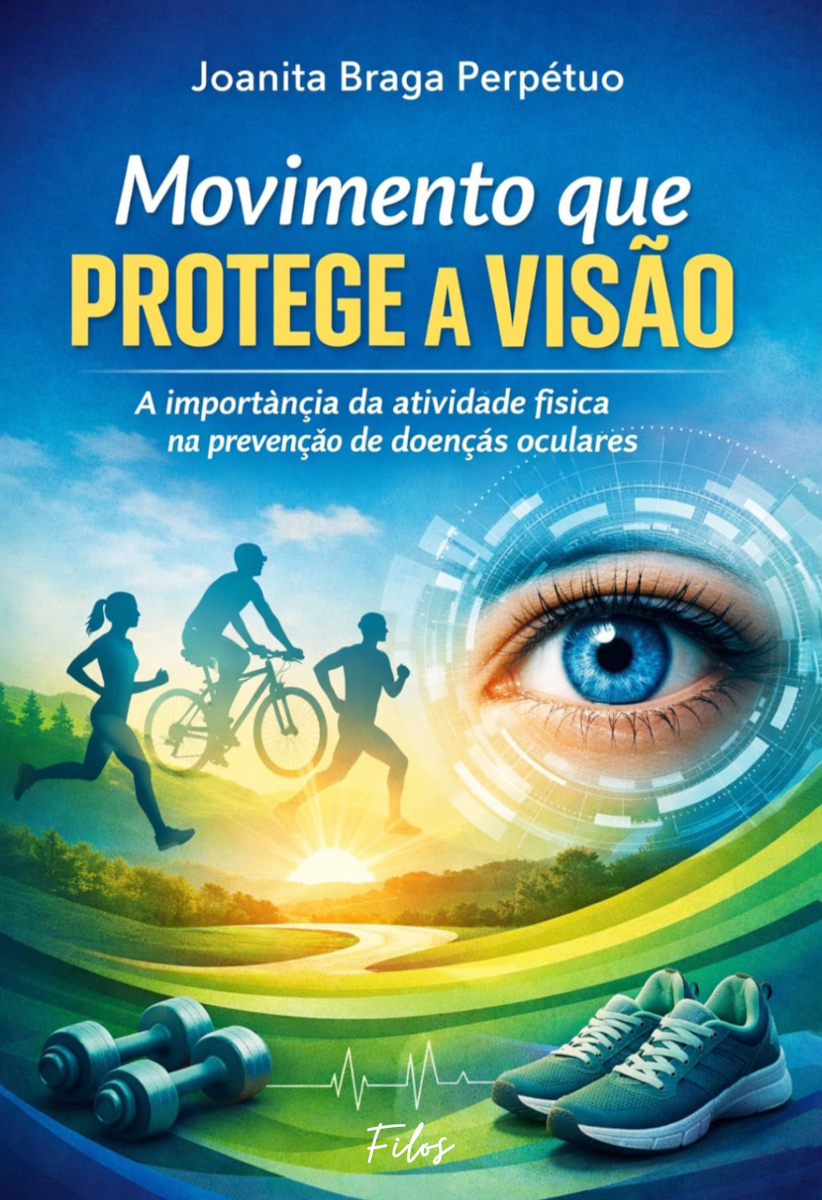 Capa do livro Movimento que Protege a Visão: A Importância da Atividade Física na Prevenção de Doenças Oculares