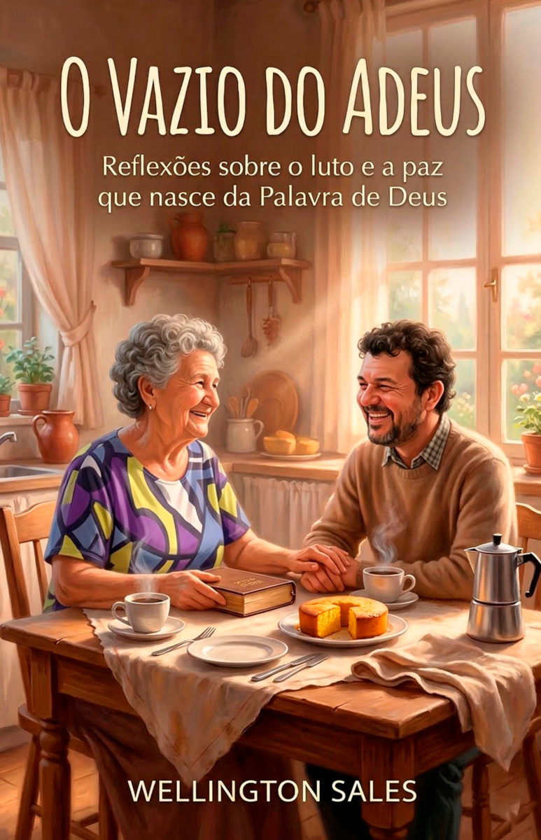 Capa do livro O vazio do adeus: Reflexões sobre o luto e a paz que nasce da palavra de Deus