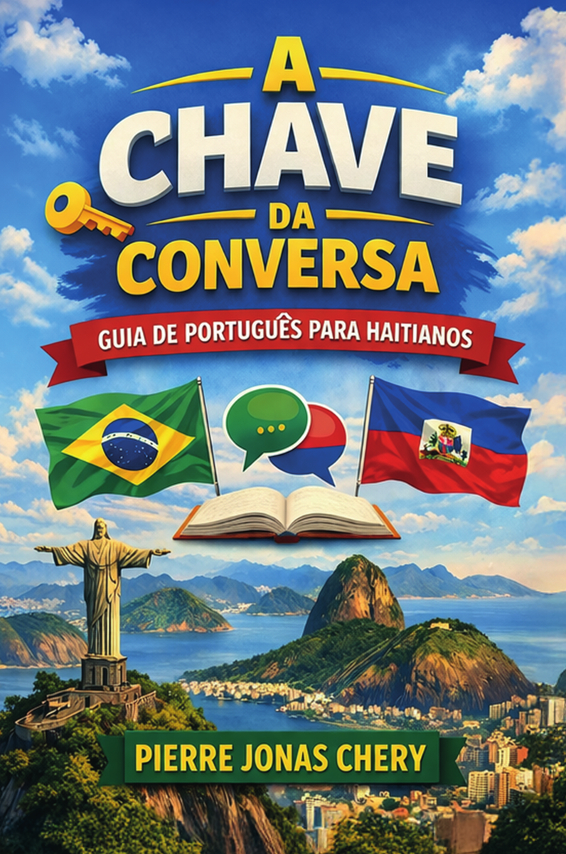 Capa do livro A chave da conversa: Guia de português para haitianos