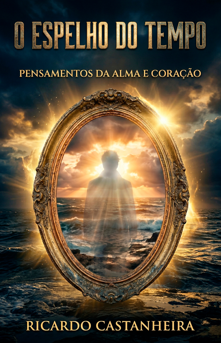 Capa do livro O espelho do tempo: Pensamentos da alma e coração