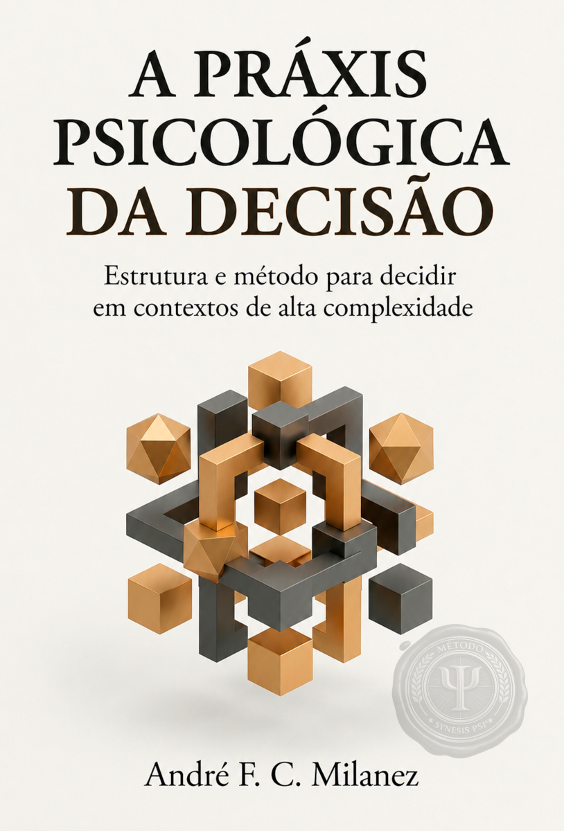 Capa do livro A práxis psicológica da decisão: Estrutura e método para decidir em contextos complexos
