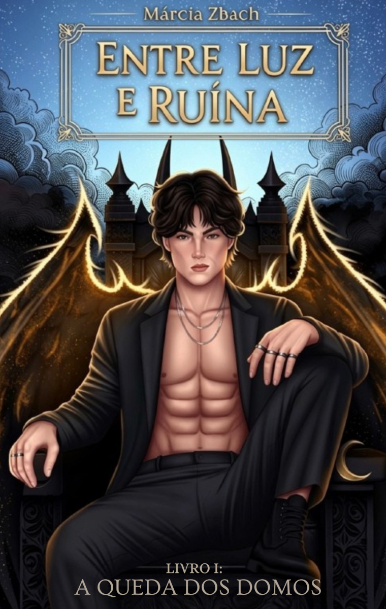 Capa do livro Entre a luz e ruína: Livro 1- A queda dos domos.