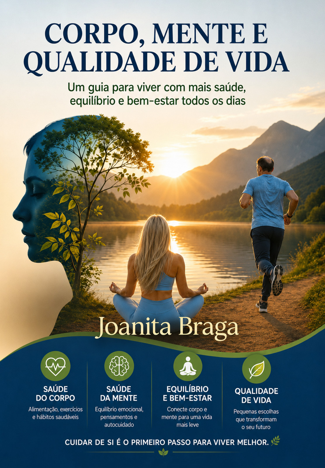 Capa do livro Corpo, mente e qualidade de vida: Um guia para viver com mais saúde, equilíbrio e bem-estar todos os dias