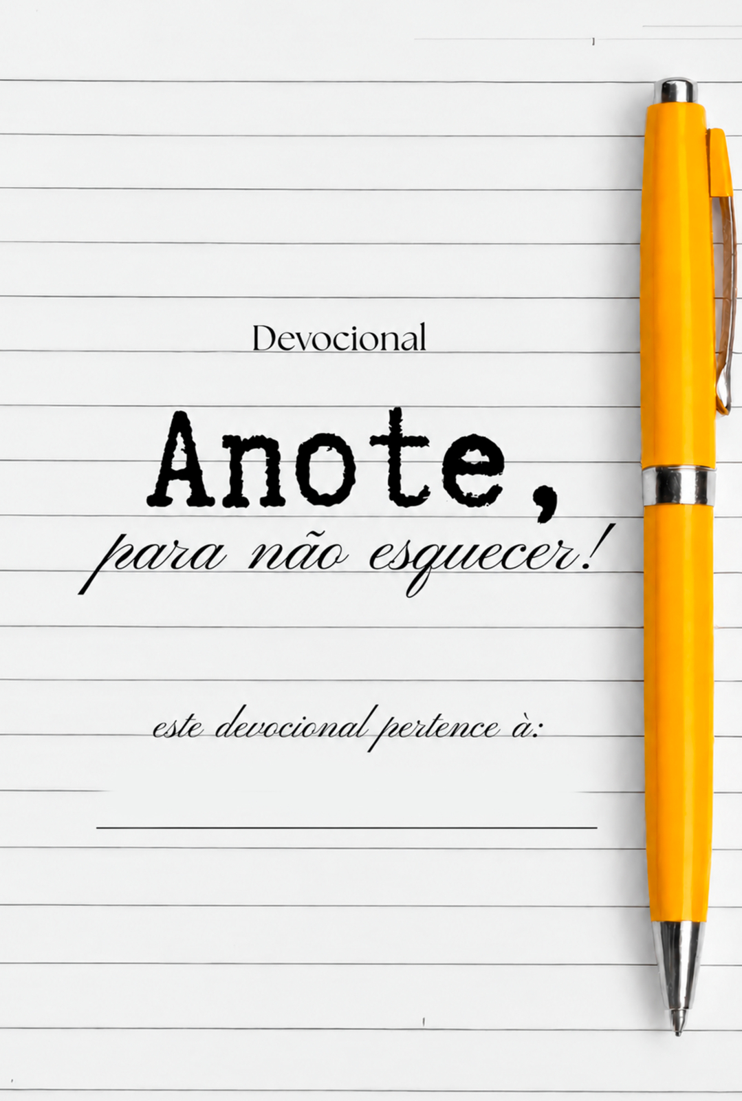 Capa do livro Anote, pra não esquecer!