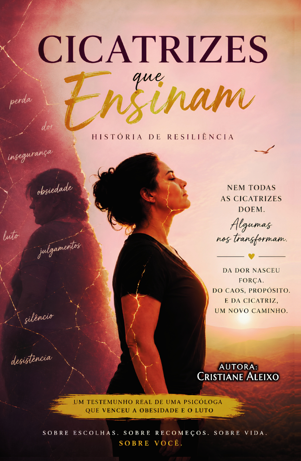 Capa do livro Cicatrizes que ensinam: História de resiliência