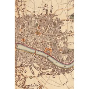 1807-plan-of-London-Westminster-and-Southwark---A-Poetose-Notebook---Journal---Diary--50-pages-25-sheets-