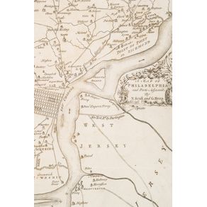 1777-Map-of-Philadelphia-and-Parts-Adjacent---A-Poetose-Notebook---Journal---Diary--50-pages-25-sheets-