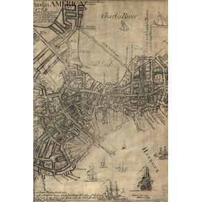 A-new-plan-of-ye-great-town-of-Boston-in-New-England-in-America-with-the-many-additionall-buildings---new-streets-to-the-year-1769---A-Poetose-Notebook---Journal---Diary--50-pages-25-sheets-