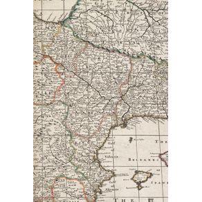 1690-Map-of-Spain-and-Portugal---A-Poetose-Notebook---Journal---Diary--50-pages-25-sheets-