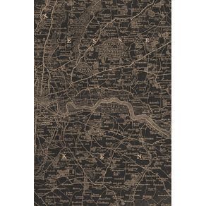 1836-Map-of-London---A-Poetose-Notebook---Journal---Diary--50-pages-25-sheets-
