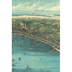 ca.-1910-Map-of-Provincetown-Massachusetts---A-Poetose-Notebook---Journal---Diary--50-pages-25-sheets-
