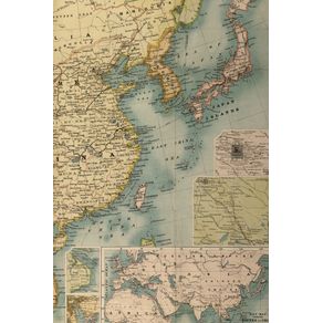 1900-Map-of-Southeast-Asia-Including-China-Laos-Cambodia-Vietnam-and-Thailand---A-Poetose-Notebook--50-pages-25-sheets-