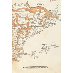 1482-Engraved-Map-of-Spain-and-Portugal---A-Poetose-Notebook---Journal---Diary--50-pages-25-sheets-