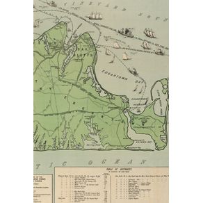 1913-Map-of-Marthas-Vineyard---A-Poetose-Notebook---Journal---Diary--100-pages-50-sheets-