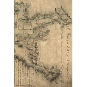 A-map-of-the-bay-of-Narraganset-with-the-islands-therein-and-part-of-the-country-adjacent---A-Poetose-Notebook---Journal---Diary--50-pages-25-sheets-