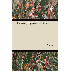 Planetary-Ephemeris-1935