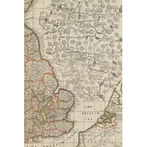 1687-Map-of-England-Scotland-and-Ireland---A-Poetose-Notebook---Journal---Diary--50-pages-25-sheets-